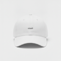 White cap with small black oraait front print